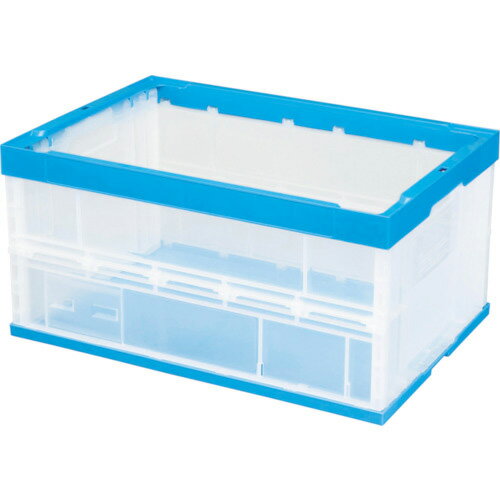 Rakuten - 積水テクノ成型 折りたたみコンテナ OC-75L（透明ブルー） OC75SCB
