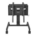 DA-LSD1 I/Oデータ 〜55型ディスプレイ 移動式ローディスプレイスタンド 耐荷重最大20kg/2面モデル (ブラック) DA-LS1シリーズ(2)