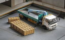 ゲインコーププロダクツ 1/64 三菱ふそうファイター (1024) /クレーン付き ホワイト/グリーン【KS082-488】 ミニカー