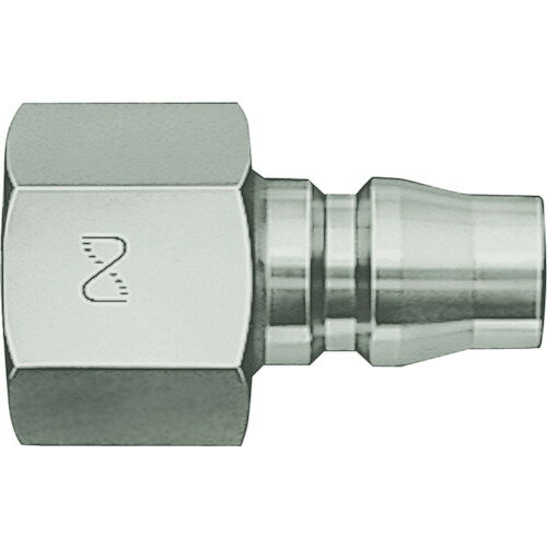 日東工器 ハイカプラ PF型(おねじ取付用プラグ) 相手側取付ねじサイズR1/4 ステンレス鋼製 20PF(SUS304) 低圧用・汎用型空気配管用 低圧用・汎用型空気配管用