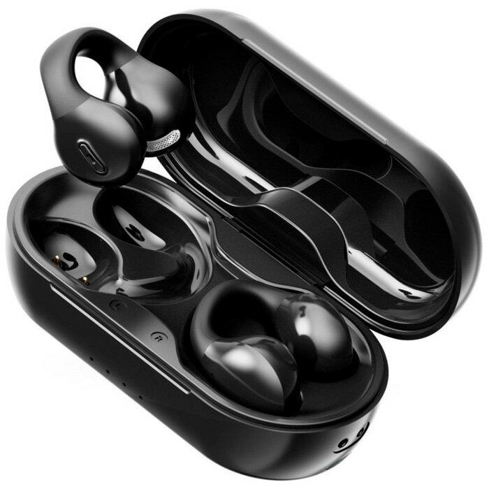 KINGLUCKY オープン型完全ワイヤレスBluetoothイヤホン（ブラック） I131ブラック i131