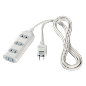 4 Holes - バッファロー 2ピン式電源タップ 4個口 シャッター付 1.0m ホワイト BSTAPSH2410WH [BSTAPSH2410WH]