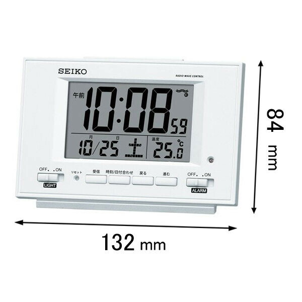 セイコー 目覚まし時計 SQ778W [SQ778W]【返品種別A】(3)