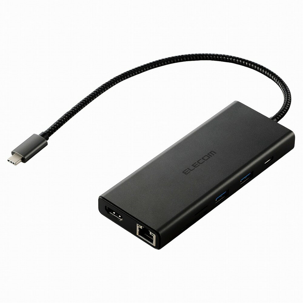 エレコム USB 10Gbps(USB3.2(Gen2))対応 ドッキングステーション 10in1 DST-100BPBK