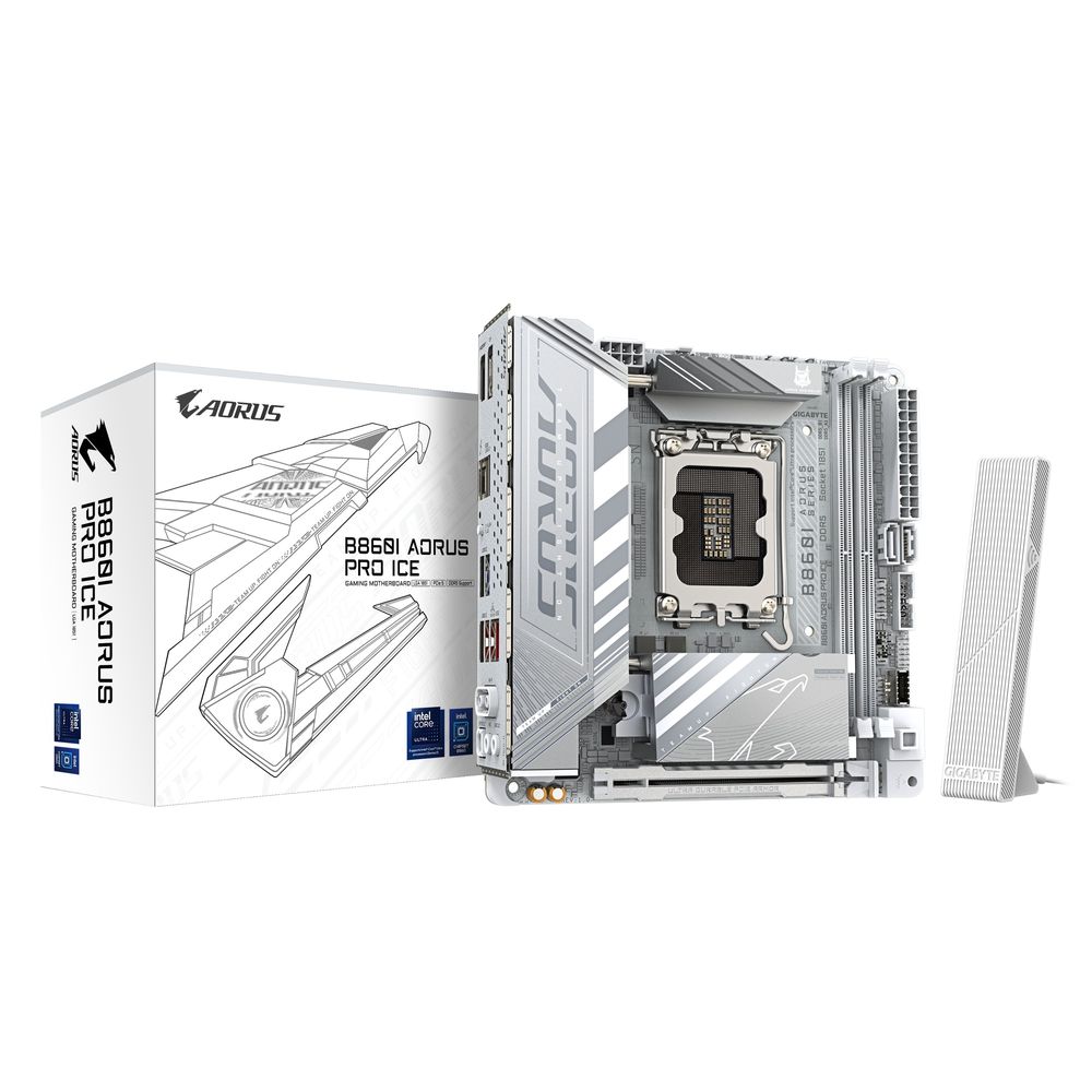 GIGABYTE（ギガバイト） GIGABYTE B860I AORUS PRO ICE マザーボード Intel Core Ultra 200S（LGA1851）対応 B860IAORUSPROICE