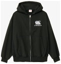 CCC-RA44610-19-L カンタベリー ユニセックス ヘビースウェットジップフーディ(ブラック・サイズ:L) CANTERBURY
