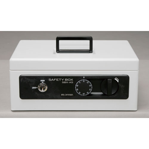 アイリスオーヤマ 手提げ金庫（A5）グレー SBX-A5 IRIS [SBXA5グレ]