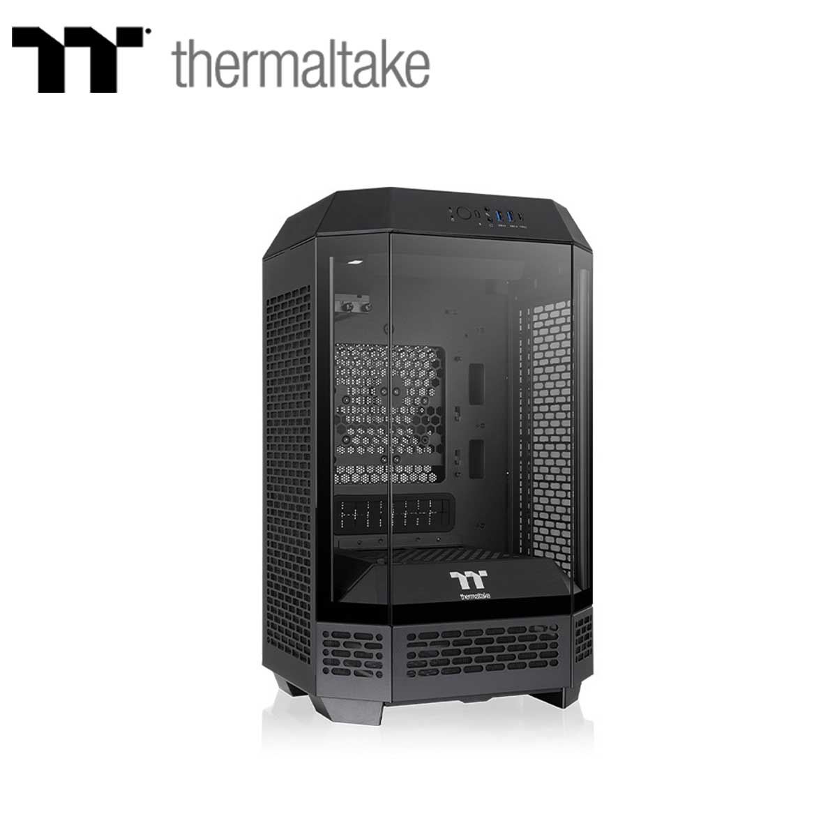 Thermaltake�å����ޥ�ƥ��� �ߥ˥����PC������ The Tower 250 �ʥ֥�å��� CA-1Z9-00S1WN-00