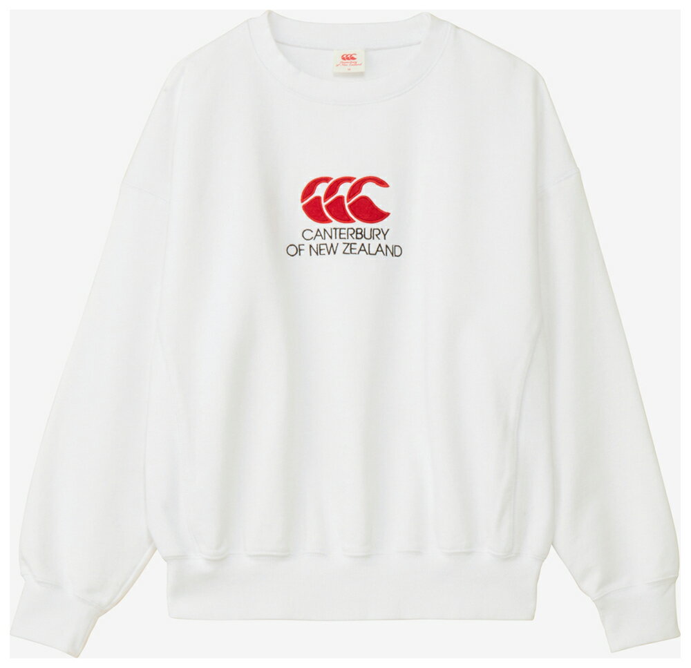 CCC-RA44609-10-XL カンタベリー ユニセックス ヘビースウェットシャツ(ホワイト・サイズ:XL) CANTERBURY