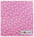 NBK ちりめんカットクロス 23×33cm(友禅・桜柄×桃色) Y041-08