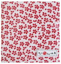 NBK ちりめんカットクロス 23×33cm(友禅・桜柄×白) Y041-3902
