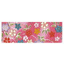 NBK ちりめんカットクロス 23×33cm(金彩・花柄×桃色) GH21-06