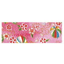 NBK ちりめんカットクロス 23×33cm(金彩・手鞠柄×桃色) GH22-03