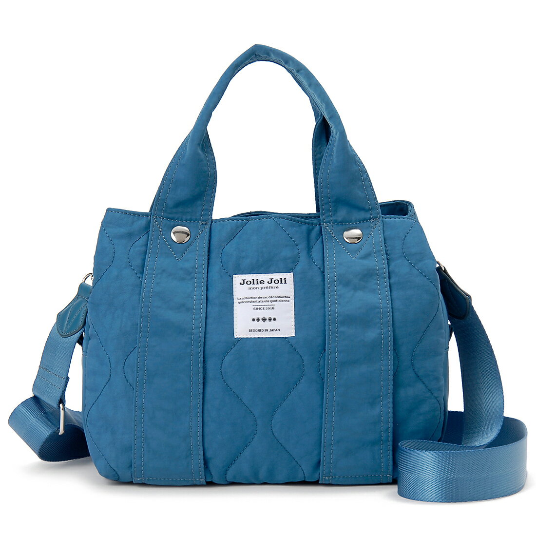 ジョリージョリ 2WAY ハンドバッグ キルティングナイロン（ブルー） JJ-2024135-013 Jolie Joli