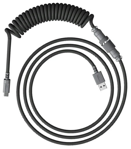 HyperX(ハイパーエックス) USB-Cコイルケーブル(グレー) 6J678AA HyperX(ハイパーエックス) USB-Cコイルケーブル(グレー) 6J678AA