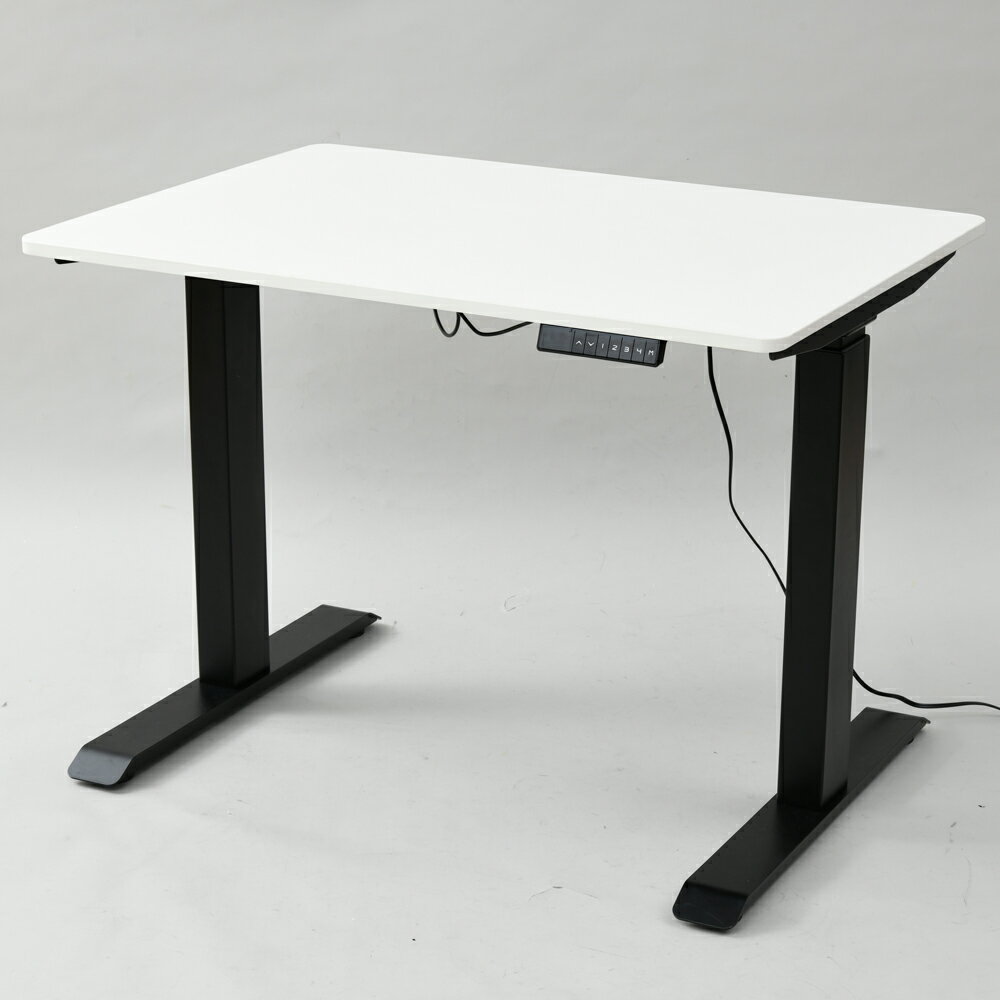 YAMAZEN 電動昇降デスク 幅100cm (ホワイト/マッドブラック)[他商品と同時購入不可] ELD-1070-WHMBK 山..