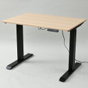 ELD-1070-WNMBK YAMAZEN 電動昇降デスク 幅100cm (ウッドナチュラル/マッドブラック) 山善(ヤマゼン)