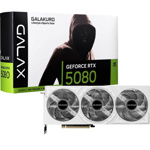 玄人志向 玄人志向 NVIDIA GeForce RTX 5080 GDDR7 16GBメモリ搭載 / PCI Express 5.0 グラフィックスボード GK-RTX5080-E16GB/WHITE/TP 玄人志向 玄人志向 NVIDIA GeForce RTX 5080 GDDR7 16GBメモリ搭載 / PCI Express 5.0 グラフィックスボード GK-RTX5080-E16GB/WHITE/TP