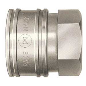 日東工器 TSPカプラ TSF型(おねじ取付用ソケット) 相手側取付ネジサイズR3/4 鋼鉄製 6TSF(STEEL) 中圧・汎用型 雄ネジ取付用ソケット 中圧・汎用型 雄ネジ取付用ソケット