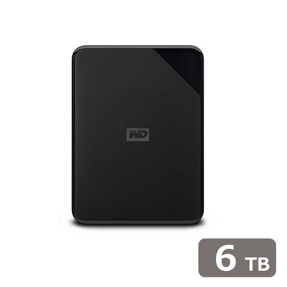 Hard Disk Drives （External） - Western Digital｜ウエスタンデジタル USB 3.0対応 ポータブルハードディスク 6TB WD Elements SE Portable(2024年モデル) WDBG8A0060BBK-JESN