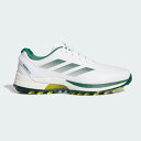 アディダス メンズ スパイクレス ゴルフシューズ アディゼロ ゼッドジー 25(フットウェアホワイト/カレッジグリーン/イエロー・サイズ:27.0cm) NLC...
