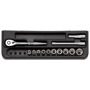 Rakuten - KTC(京都機械工具) 6.3sq.ソケットレンチセット[13点] TB210B KTC