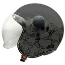 SNJ-116 アークス SNOOPYジェットシールドヘルメット スヌーピーカーニバル(マットグレー)(2)