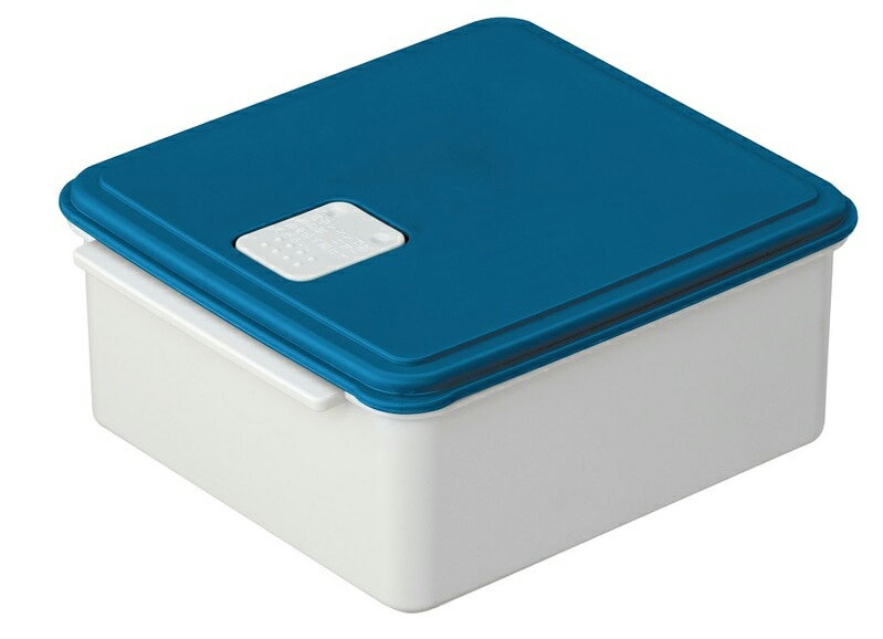 スケーター 電子レンジスチーム保存容器M　ブルー デンシレンジホソンヨウキM-BL [デンシレンジホソンヨウキMBL]