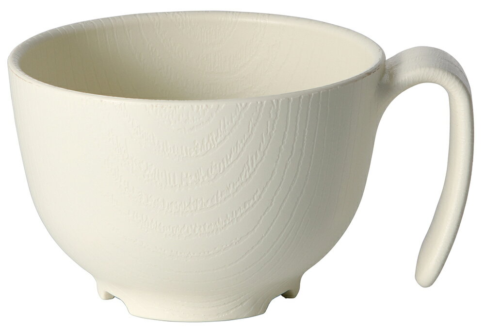 スケーター 木目持ちやすい茶碗ハンド　クリーム モクメモチヤスイチヤワンハンドCM バイオマス原料使..