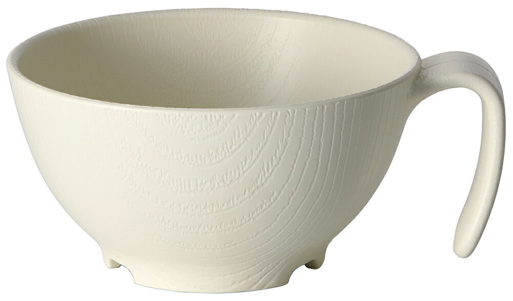 スケーター 木目持ちやすい汁椀ハンド　クリーム モクメモチヤスイシルワンハンドCM バイオマス原料使..