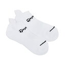テーラーメイド M ベーシック アンクルソックス(WHITE・サイズ:25~27cm) TM25SS-UN568-WH TaylorMade M BASIC ANKLE SOCKS ゴルフ