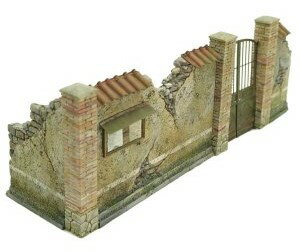 HD MODELS 1/35 汎用 イタリアの鉄門付の塀【HDM35234】 ジオラマアクセサリー