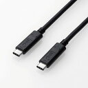 GR USB Type C P[u USB-C to USB-C 0.5m [d/f[^]p PD 60W 3A USB3.1 Chromebook ΉF擾iubNj USB3-CCP05NBK