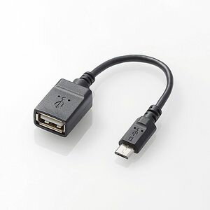 エレコム USB A-microB 変換アダプタ 0.1m(ブラック) TB-MAEMCBN010BK エレコム USB A-microB 変換アダプタ 0.1m(ブラック) TB-MAEMCBN010BK