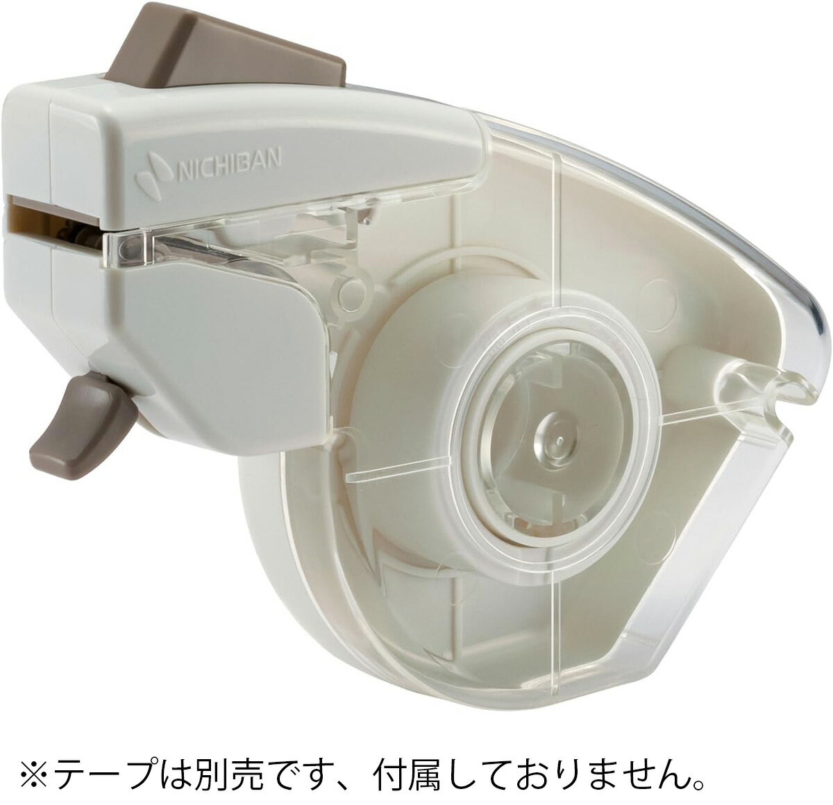 ニチバン テープカッター プッシュカット(ホワイト) テープ別売 TC-15P