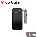 Verbatim|バーベイタム 【国内正規品】Verbatim 小型ポータブル SSD Pocket 1TB(ブラック/グレー) Pocket SSD シリーズ 32190-J(2)