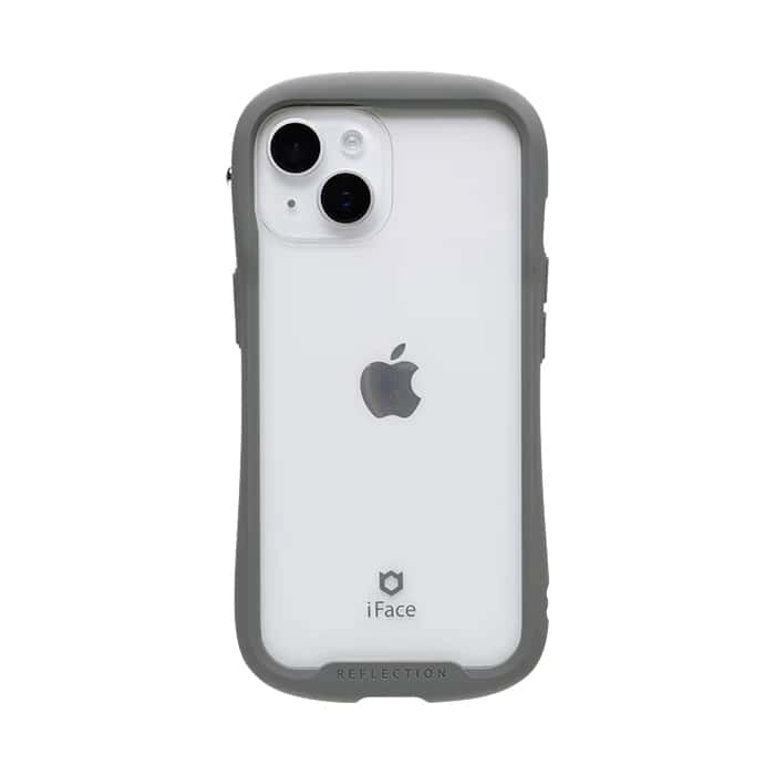 Hamee iPhone 15/14/13用 ガラスケース iFACE REFLECTION（グレー） 41-983317