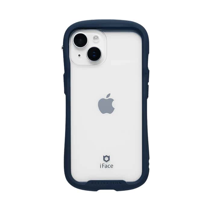 Hamee iPhone 15/14/13用 ガラスケース iFACE REFLECTION（ネイビー） 41-983324