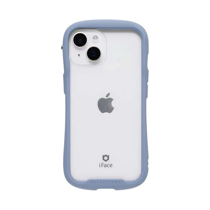 Hamee iPhone 15/14/13用 ガラスケース iFACE REFLECTION（ペールブルー） 41-983348