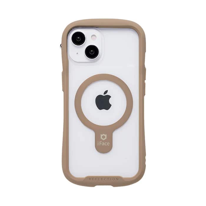 Hamee iPhone 15/14/13用 ガラスケース iFACE REFLECTION MAGSYNQ（ベージュ） 41-983454