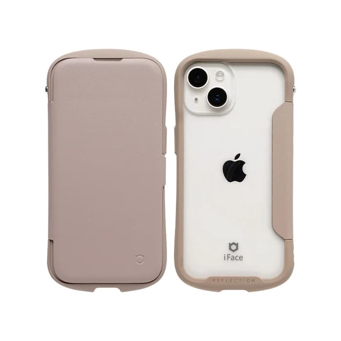 Hamee iPhone 15/14/13用 ダイアリーケース iFACE REFLECTION ダイアリー（ベージュ） 41-983522