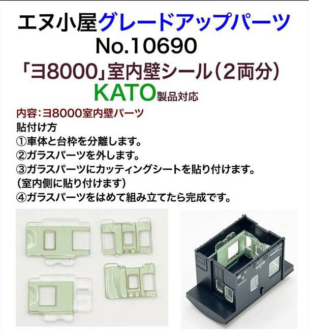 ［鉄道模型］エヌ小屋 (N)10690 KATO製品対応 ヨ8000室内壁シール（2両分）