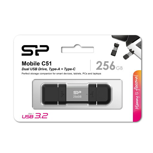 Silicon Power|シリコンパワー USBメモリ Mobile C51 256GB SP256GBUC3C51V1S Silicon Power|シリコンパワー USBメモリ Mobile C51 256GB SP256GBUC3C51V1S