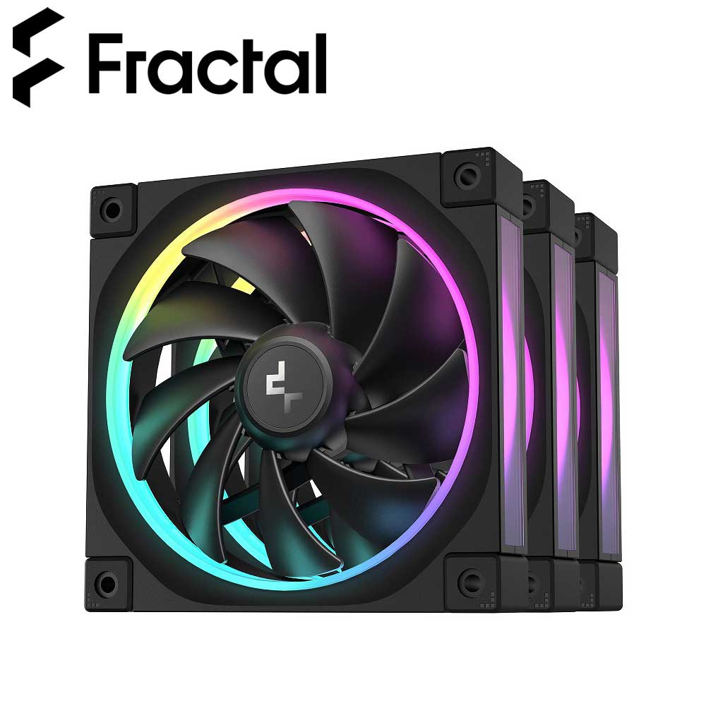 DeepCool｜ディープクール FL12-3 IN 1 PCケースファン（ブラック） R-FL12-BKAPN3-G