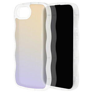 ラスタバナナ iPhone 16e用 MY.DECOR ハイブリッドケース TPU×PC - WAVE - (ホログラム) 8693IP5EHPHL