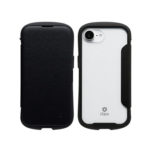 Hamee iPhone 16e用 ダイアリーケース iFACE REFLECTION ダイアリー（ブラック） 41-988657