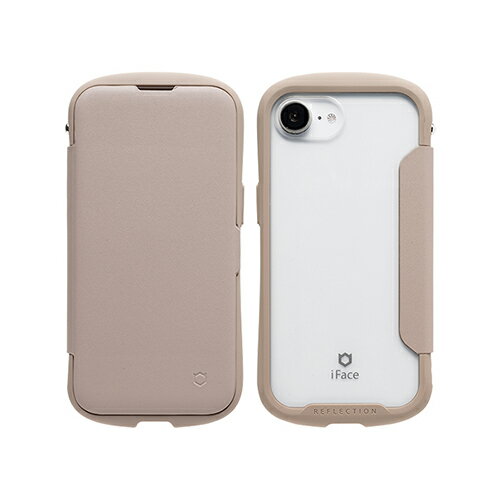 Hamee iPhone 16e用 ダイアリーケース iFACE REFLECTION ダイアリー（ベージュ） 41-988664