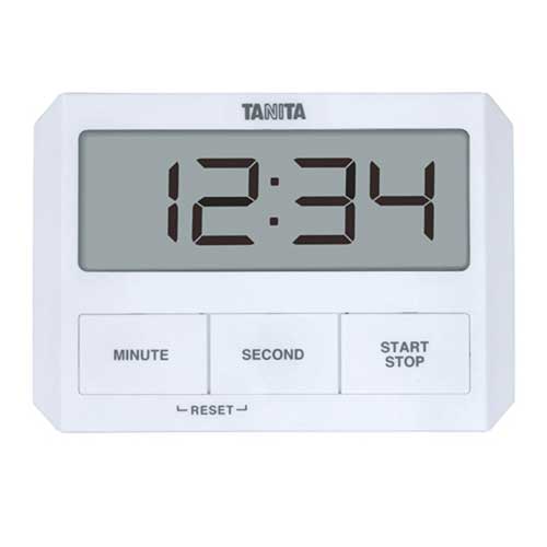 タニタ デジタルタイマー　ホワイト TD-409-WH TANITA　ガラスにつくタイマー [TD4...