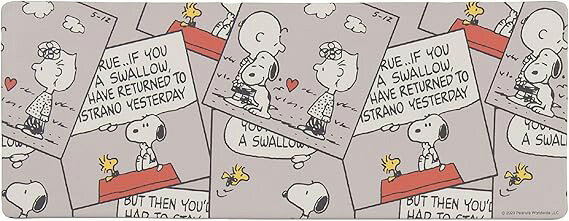 センコー(SENKO) スヌーピー キュートコミック PVC ロングマット（45×120cm・グレー） 720619 [720619センコ]