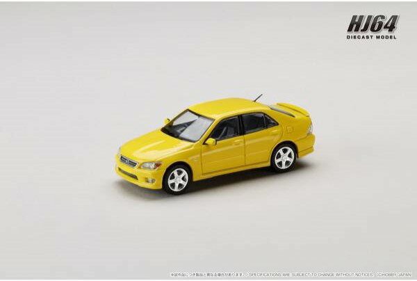 Hot Wheels - ホビージャパン 1/64 レクサス IS 200 E10 1999 イエロー【HJ643080Y】 ミニカー